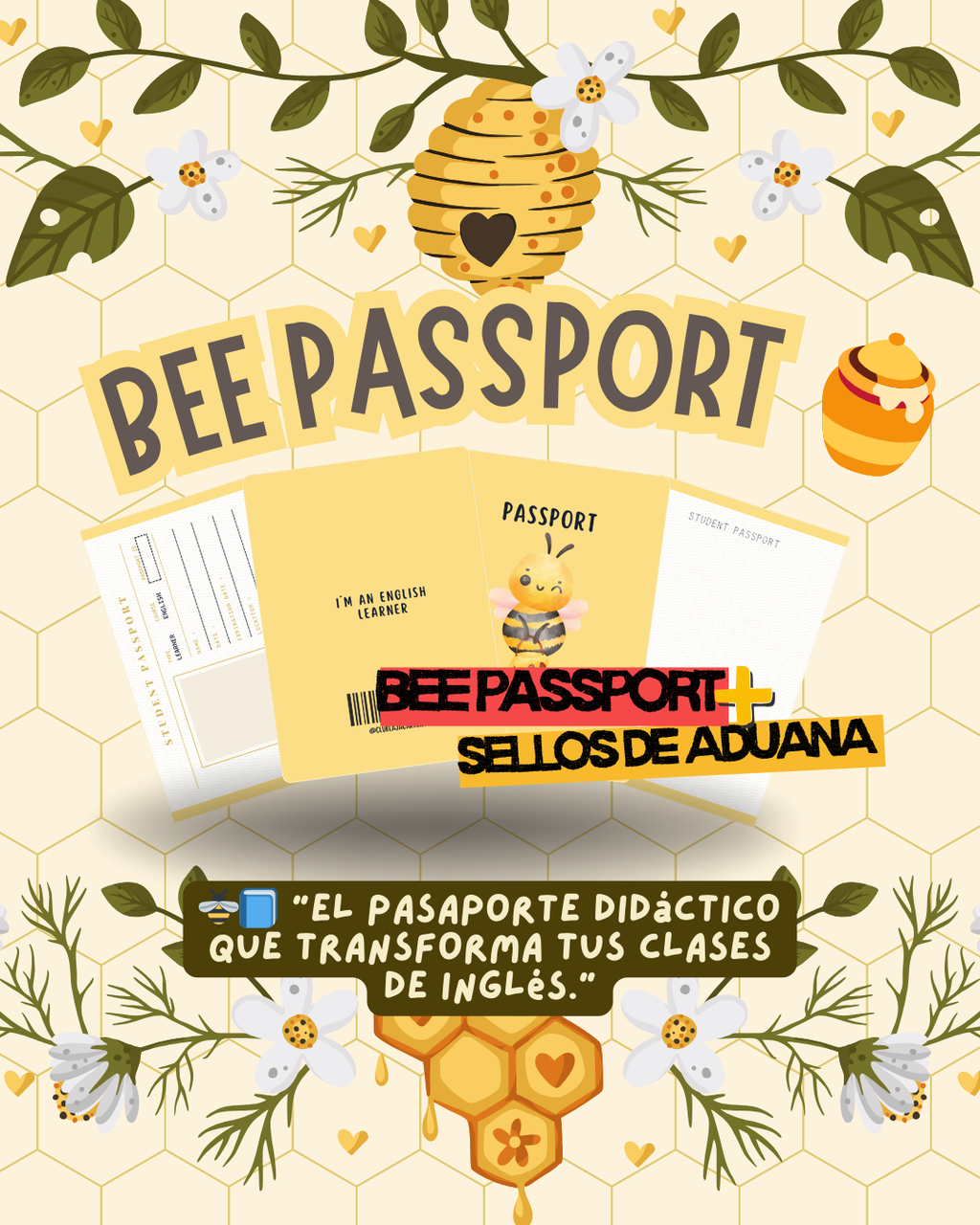 🐝 Bee Passport – Pasaporte Didáctico de Inglés