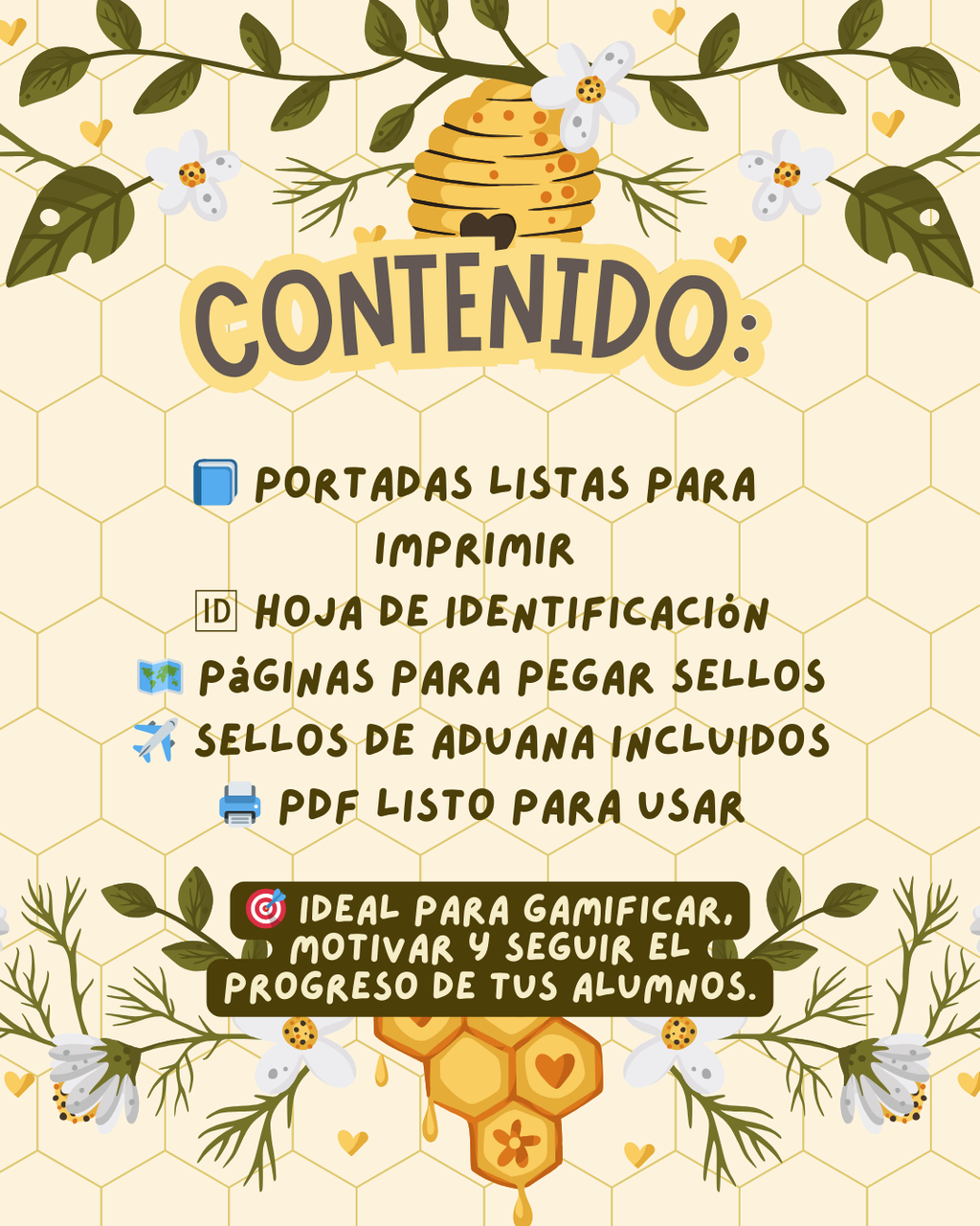 🐝 Bee Passport – Pasaporte Didáctico de Inglés