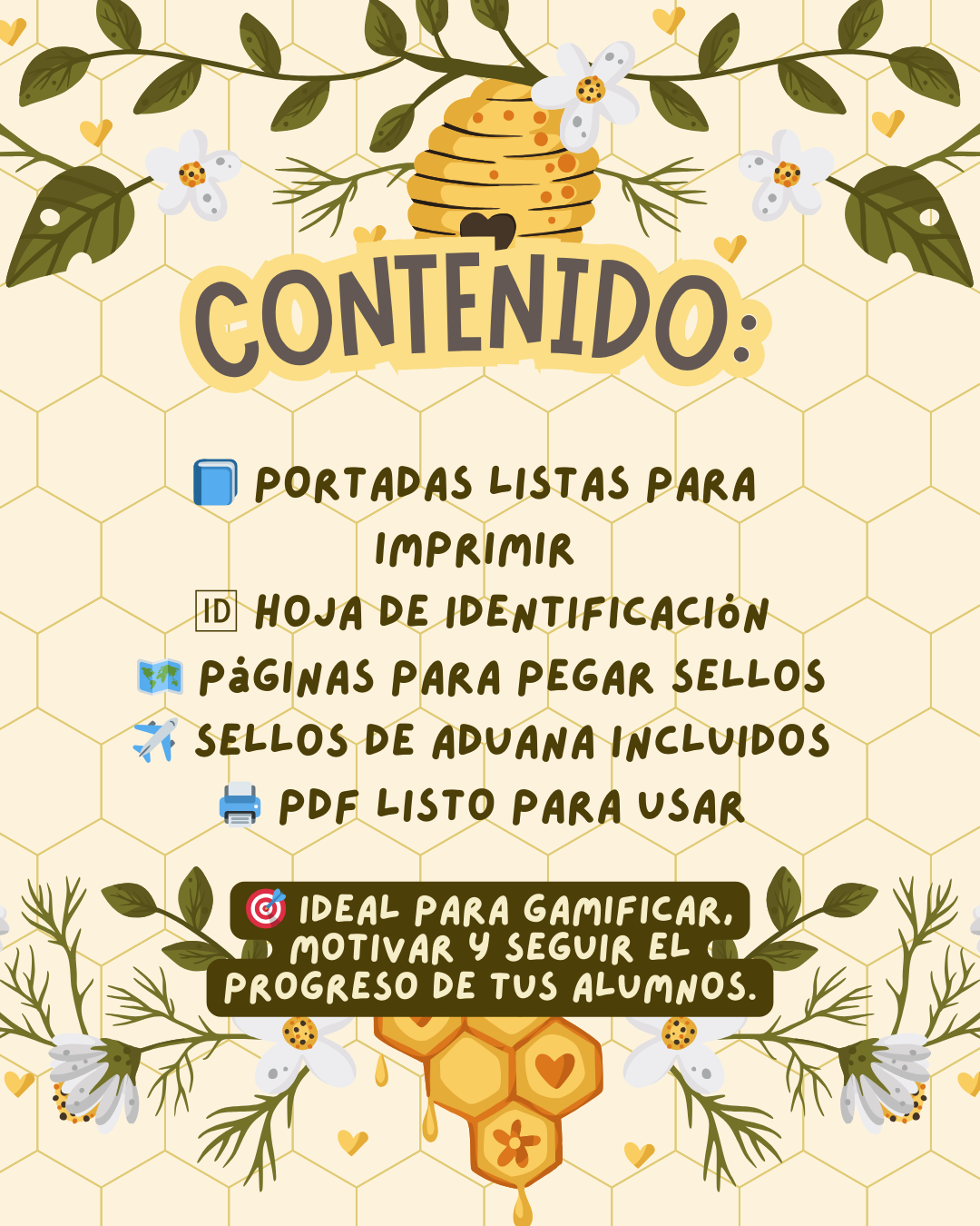 🐝 Bee Passport – Pasaporte Didáctico de Inglés